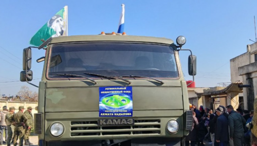 Очередной груз гумпомощи из Чеченской Республики доставлен пострадавшим жителям Сирии